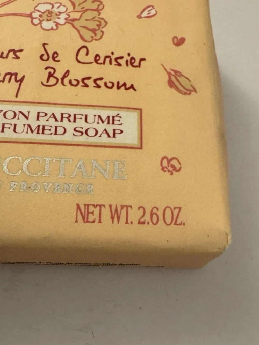 L'Occitane en Provence Cherry Blossom Perfumed Bar Soap 1.7oz Travel CS5
